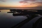 Sunset by drone