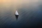 Sailing during sunset