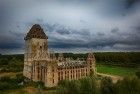 Almere Castle from my drone on a cloudy day