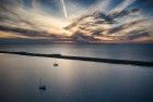 Boats from my drone during sunset