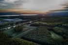De Groene Kathedraal at sunset from my drone