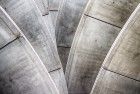 Looking up at the parking garage entrance of RAI