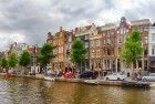 Panorama of Amsterdam canal