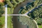 Top-down drone picture of Beatrixpark in Almere