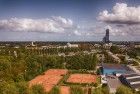 Tennis courts and high-rise from my drone