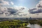 Drone picture from Leeghwaterplas in Almere