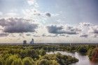Drone picture of Hanny Schaftpark in Almere