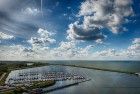 Dutch summer clouds over Oostvaardersdiep