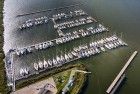 Oostvaardersdiep marina from above