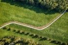 Drone picture of a road leading to...