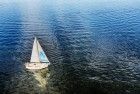 Sailing boat of my father on lake Gooimeer