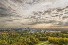 Almere by drone in autumn