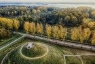 Autumn colours in the trees, as seen from my drone