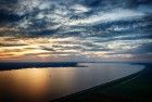 Lake Gooimeer from my drone during sunset