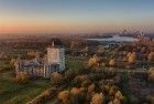 Almere castle during sunset