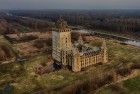 Evening drone picture of Almere Castle