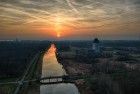 Sunset at Almere castle, as seen from my drone