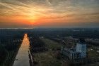 Sunset reflections in the water