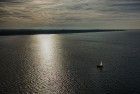 Sailing boat from my drone in February