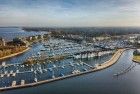 Empty Huizen marina from my drone