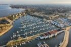 Empty Huizen marina from my drone