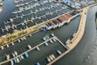 Empty Huizen marina from my drone