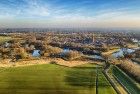 Drone picture of Naarden-Vesting on a winter day