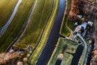 Top-down drone picture of Meermolen de Onrust