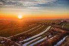 Sunset near Weesp from my drone