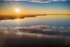 Drone picture of lake Eemmeer