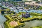 Muiderslot castle by drone