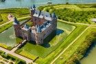 Muiderslot castle by drone