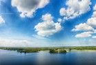 Lake Noorderplassen drone panorama