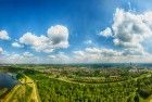 Drone panorama of Almere-Stad