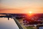 Gooimeerdijk from my drone during sunset