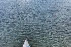 Sailing boat on lake Gooimeer