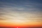 Sailing during sunset on lake Gooimeer