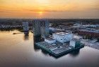 Almere city centre by drone