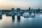 Almere city centre by drone