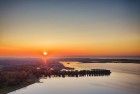 Lake Noorderplassen during sunset