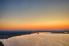 Lake Noorderplassen during sunset