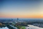 Lake Noorderplassen during sunset