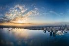 Lake Weerwater panorama from my drone during sunset