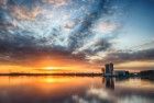 Lake Weerwater from my drone during sunset