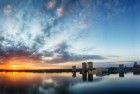 Lake Weerwater panorama from my drone during sunset