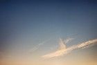 Drone sunset over lake Noorderplassen
