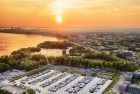 Almere-Haven marina from my drone during sunset