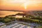 Almere-Haven marina from my drone during sunset