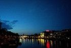 Evening view over the Amstel river