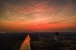 Very orange sunset from my drone